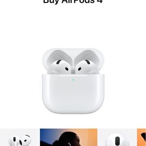 Apple AirPods 4 Wireless Earbuds - Sleek White
